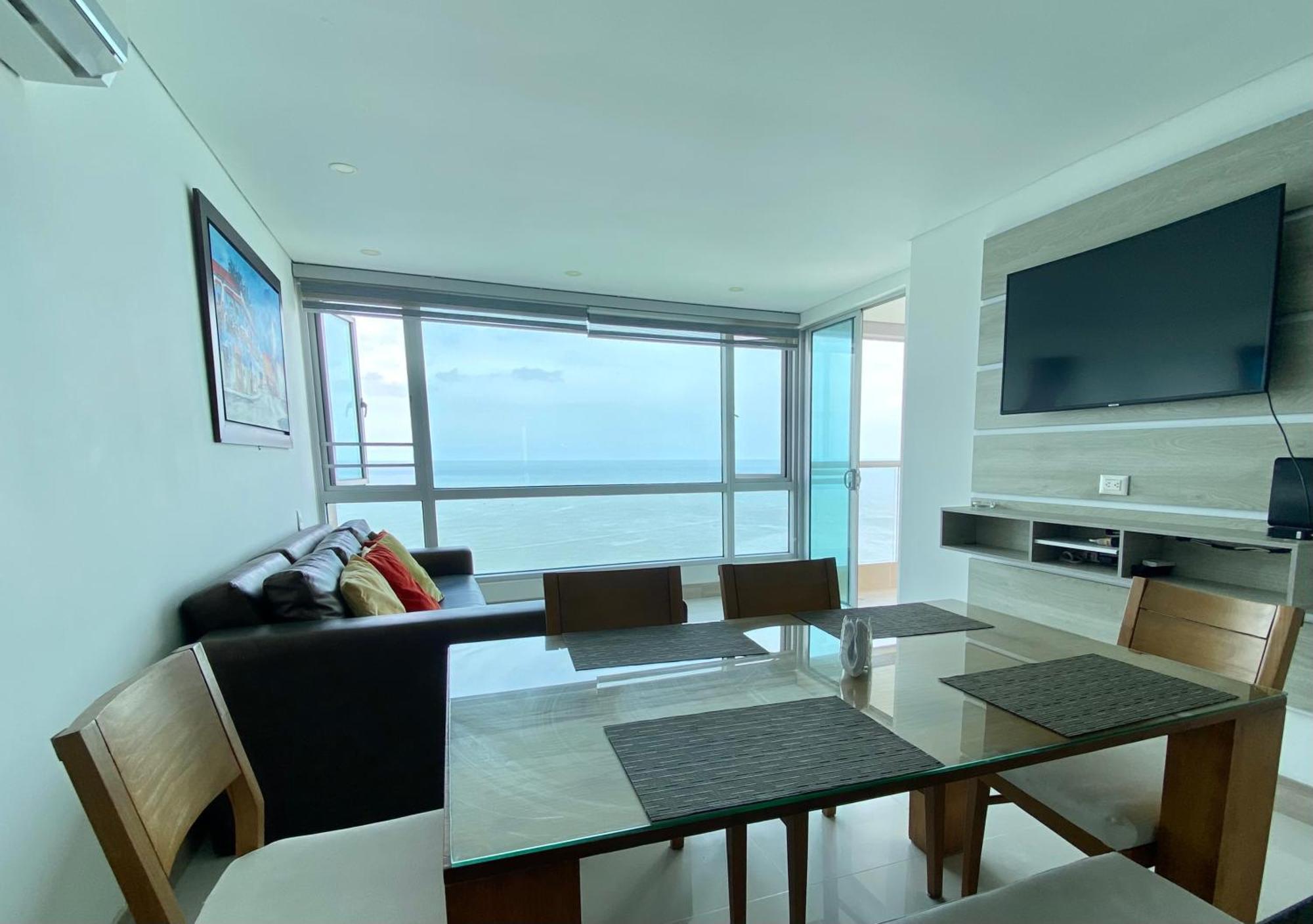 Apartamento frente al mar. Cartagena el Laguito Exterior foto